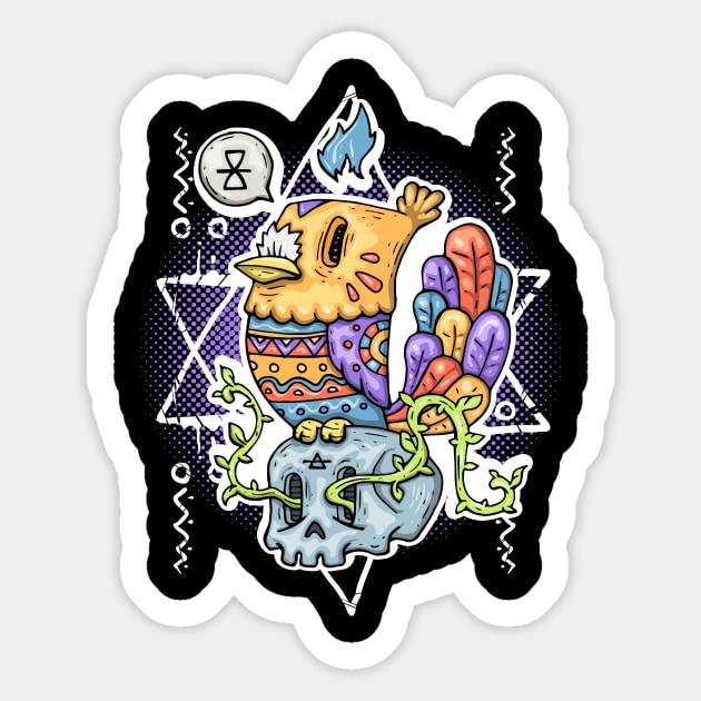 My Cute Monster Sticker by Original_Wicked